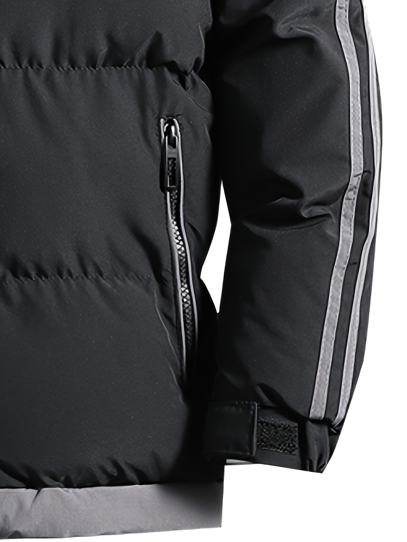 Men'S Heavyweight Winter Hooded Jacket - Thermal Insulated Cold Weather Coat with Zipper Closure, Long Sleeve Outerwear for Hiking, Skiing, Thick, Hiking Gear, Sleek Design, Durable Construction, Outdoor Enthusiasts