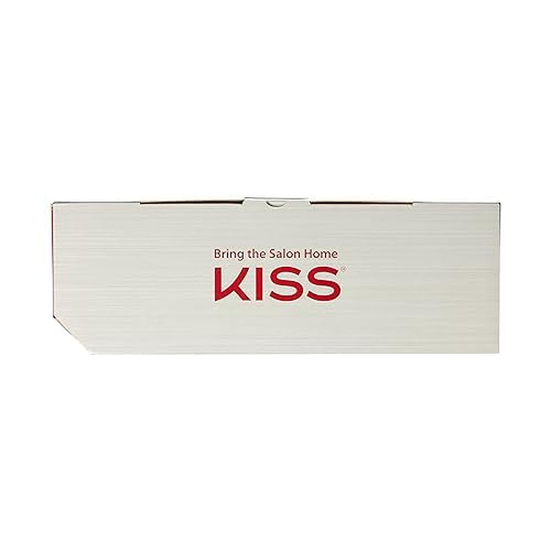 KISS 1875 Watt Pro Tourmaline Ceramic Hair Dryer, 3 Heat Settings, 2 Speed Slide Switch, Cool Shot Button, 2 Detangler Combs, 1 Concentrator, 1 Diffuser, Removable Filter Cap & 4 Sectioning Clips