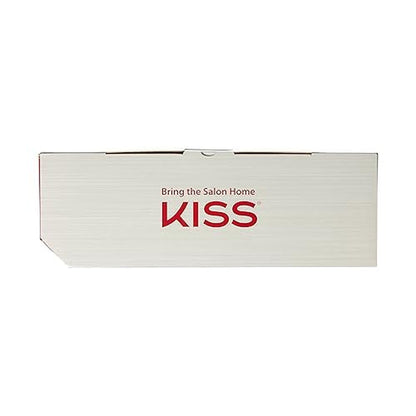 KISS 1875 Watt Pro Tourmaline Ceramic Hair Dryer, 3 Heat Settings, 2 Speed Slide Switch, Cool Shot Button, 2 Detangler Combs, 1 Concentrator, 1 Diffuser, Removable Filter Cap & 4 Sectioning Clips