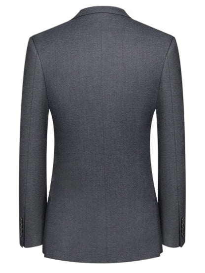 Men'S Formal Suit Set Featuring a Two-Button Lapel Jacket And Trousers. A Simple, Comfortable, And Classic Outfit for Adult Males, Suitable for Professional Office Wear, Elite Business Attire, And High-End Casual Suits. Ideal