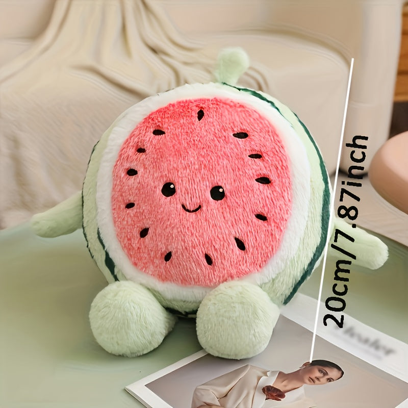 Adorable Watermelon Plush Toy, Watermelon-Themed Plush Animals for Christmas And Halloween, Soft Toys for Children, Boys, Girls, Infants, Friends, And Family, Perfect Gifts for Birthdays, Christmas, And Halloween.