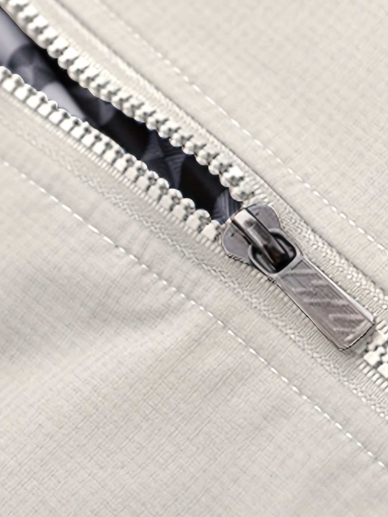 Men's Long Sleeve Zip Up Stand Collar Coat, Business Stand Collar Jacket With Zipper Pockets, Spring Autumn Men's Clothing