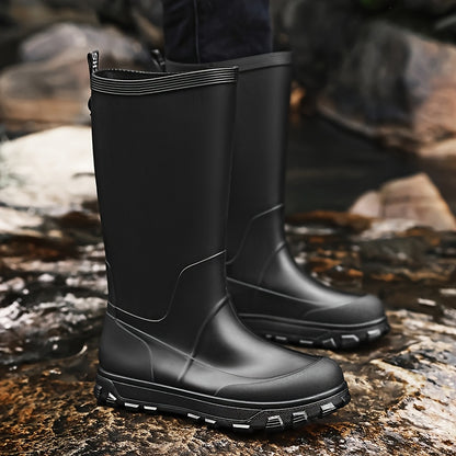 Men's All-Season High-Top Outdoor Waterproof PVC Boots