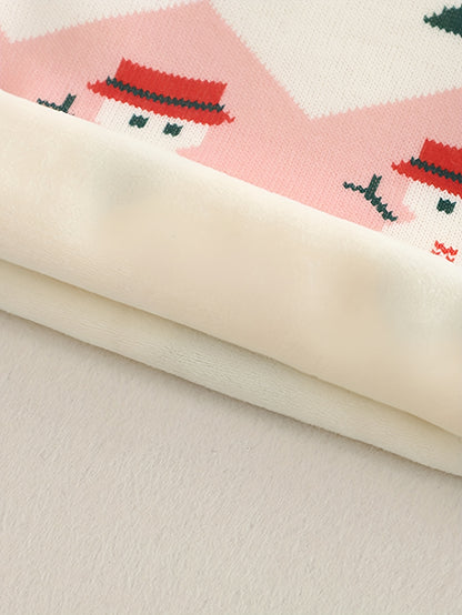 Աղջիկների ձմեռային բաճկոն՝ տաք, երկար թևքերով, փափուկ, վերարկուով, կլոր վզով և ամրակով, ձեռքով լվացվող հարմարավետ վերնազգեստ Սուրբ Ծննդյան, Նոր տարվա և զվարճանքի համար (մինչև) - Ոչ մեծ