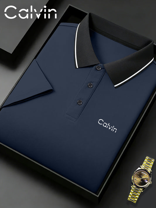 Quick-Dry Men's Short-Sleeve - Trendy Calvin Print - ayq