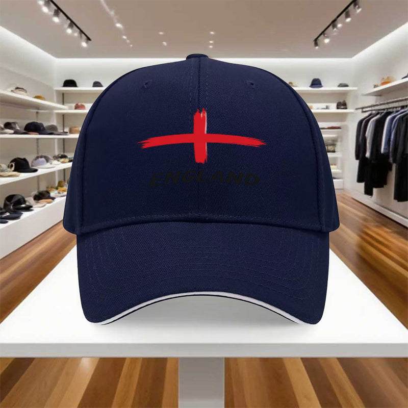 Adjustable England Cross Baseball Cap for Men & Women