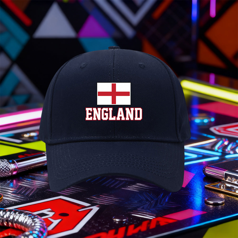 Lightweight England Flag Baseball Cap for Men & Women
