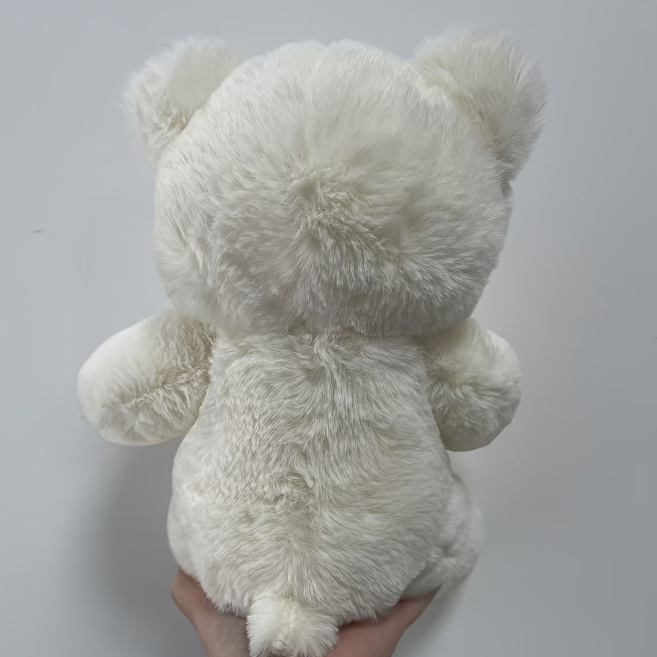 1 Cartoon Bow Bear Plush Toy, 31cm/12.2in, Available in Light Brown and. Suitable for Halloween, Thanksgiving, Christmas, New Year, Valentine's Day, Mother's Day, Carnival, Easter. Ideal for Living Room, Sofa, Bedroom, Bedsid