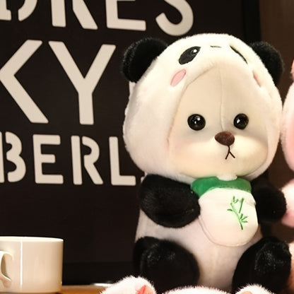 1pc Cute Teddy Bear Plush Doll Suitable for - Soft Panda & Teddy Bear Stuffed, Huggable Cloth Doll for Bedtime Companion, Birthday Gift for &