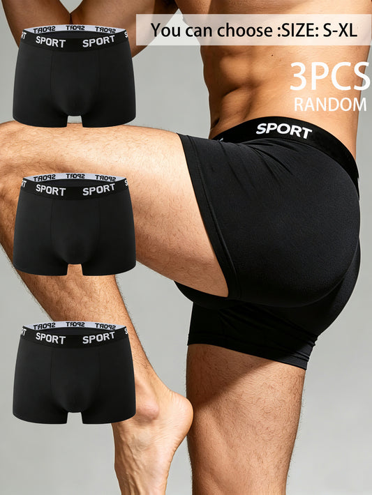 Men's Stretchy Breathable Sports Boxers - Comfortable Daily Wear