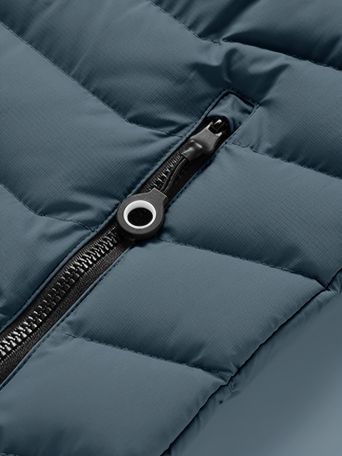 Men'S Winter Jacket with Detachable Hood - Black & Green Color Block, Zip-Up Casual Coat, Long Sleeve, Polyester Lining, Pockets, Regular Fit for Fall/Winter Outdoor Wear, Winter Coat, Fall Outerwear, Trendy Winter Jacket, Du