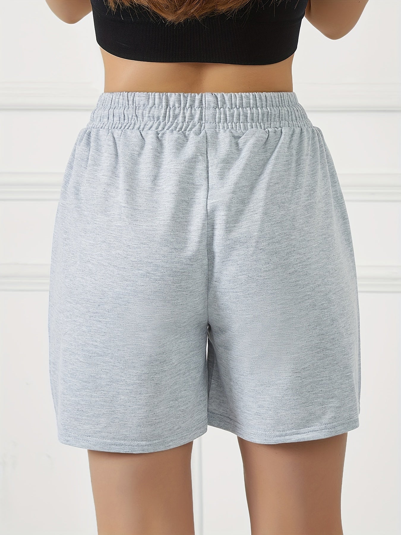 Women's Summer Drawstring Athletic Shorts with Front Pockets