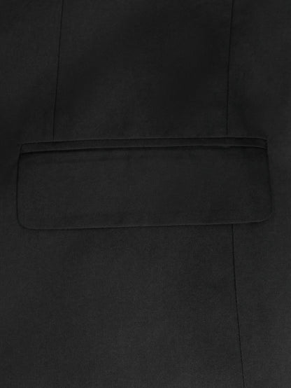 Men's Two-Piece Suit in Solid Color with Sealed Pockets, Regular Fit Suit Trousers, Elegant and Classic, Suitable for Business and Wedding Parties