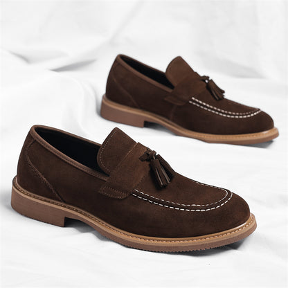 Men's Stylish PU Loafers Casual Dress Shoes for All Seasons