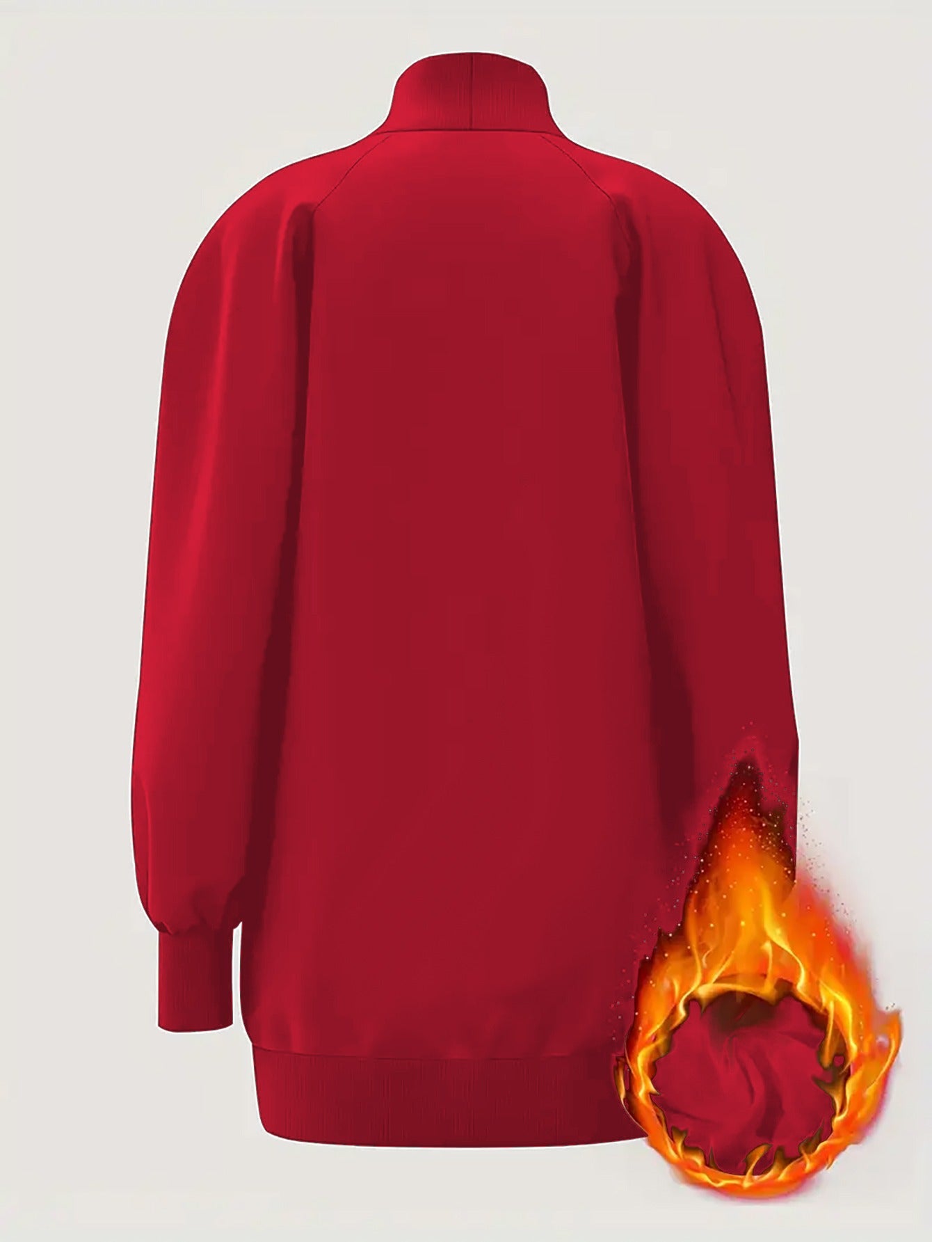 Կանացի ձմեռային տաք, բարձր օձիքով սվիտեր-զգեստ՝ Նոր տարվա 2026 թվականի նախշերով - ազատ չափի երկար թևքով սվիտեր, լվացքի մեքենայով լվացվող հարմարավետ աշնանային և ձմեռային առօրյա հագուստ