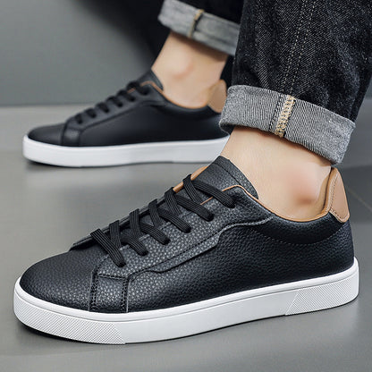 Men's Casual All-Season Sneakers with Rubber Sole and Lace-Up
