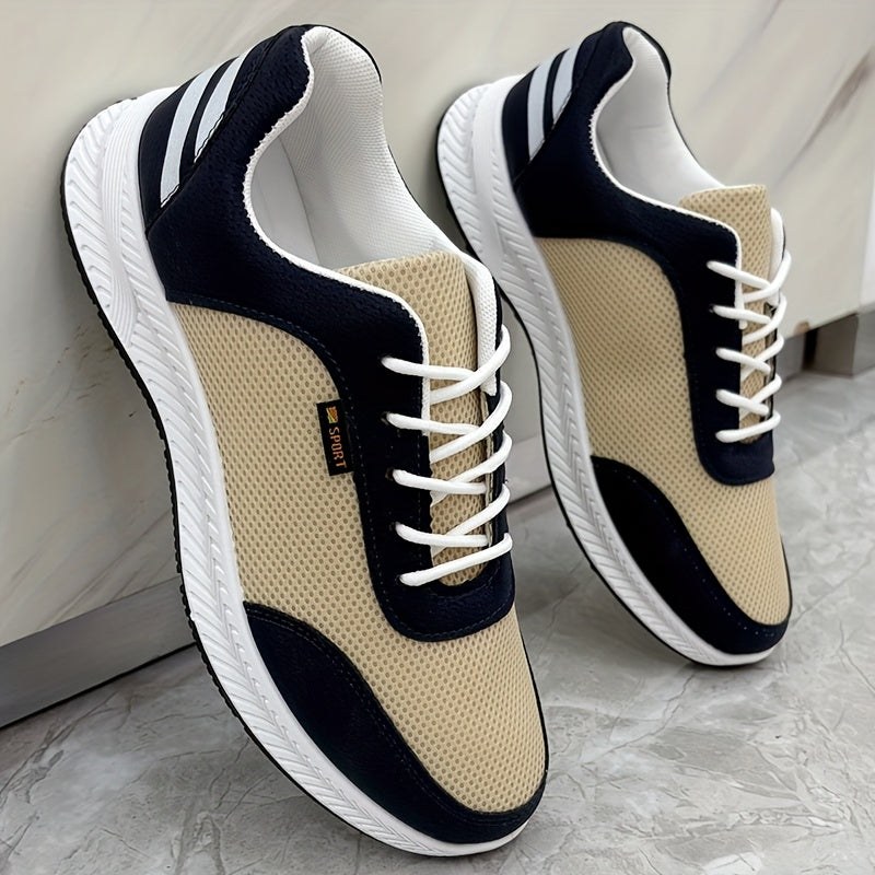 Men'S Mesh Shoes, Trendy And Versatile Footwear, Fashionable Sports And Casual Shoes, Slip-Resistant And Durable Men'S Sneakers - ayq