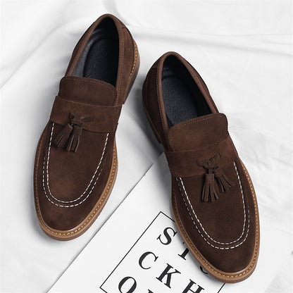 Men's Stylish PU Loafers Casual Dress Shoes for All Seasons