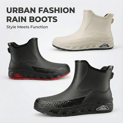 Unisex All-Season Lightweight Rubber Rain Boots for Outdoors