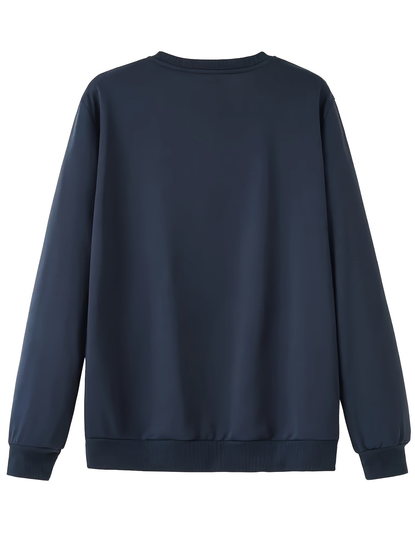 Men'S Happy New Year Sweatshirt - Light Grey with Orange Lettering - Regular Fit Crewneck Pullover for New Year'S Eve, NYE Parties & Casual Attire - Non-Permanent Celebration Sweater for Everyday & Special Occasions, New Year