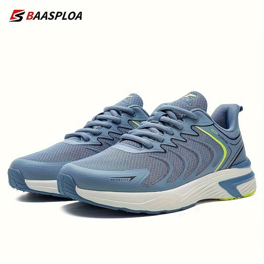 BAASPLOA Men's Running Shoes - Lightweight, Breathable Mesh Upper, Fashionable Outdoor Sports Sneakers with MD Sole and PU Insole