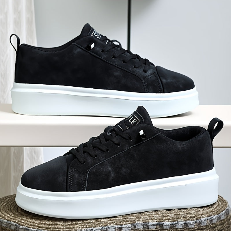 Unisex Platform Sneakers with Height Increase – Minimalist Low-Top Lac
