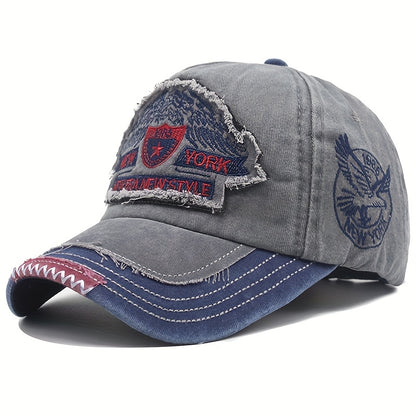 Men's Casual Cotton Baseball Cap With New York Embroidery