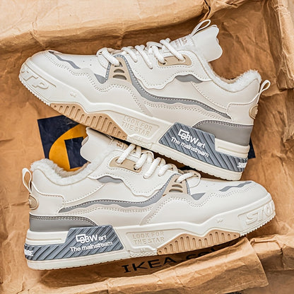 Men's & Women's All-Terrain Winter Warm Snow Boots & Sneakers - Heavy-Duty PU & PVC Traction Tires, Low-Top Lace-Up Outdoor Shoes for Ice, Mud, Snow, Casual Wear - Unisex All-Terrain Vehicle-Like Feel (No ATV Required)