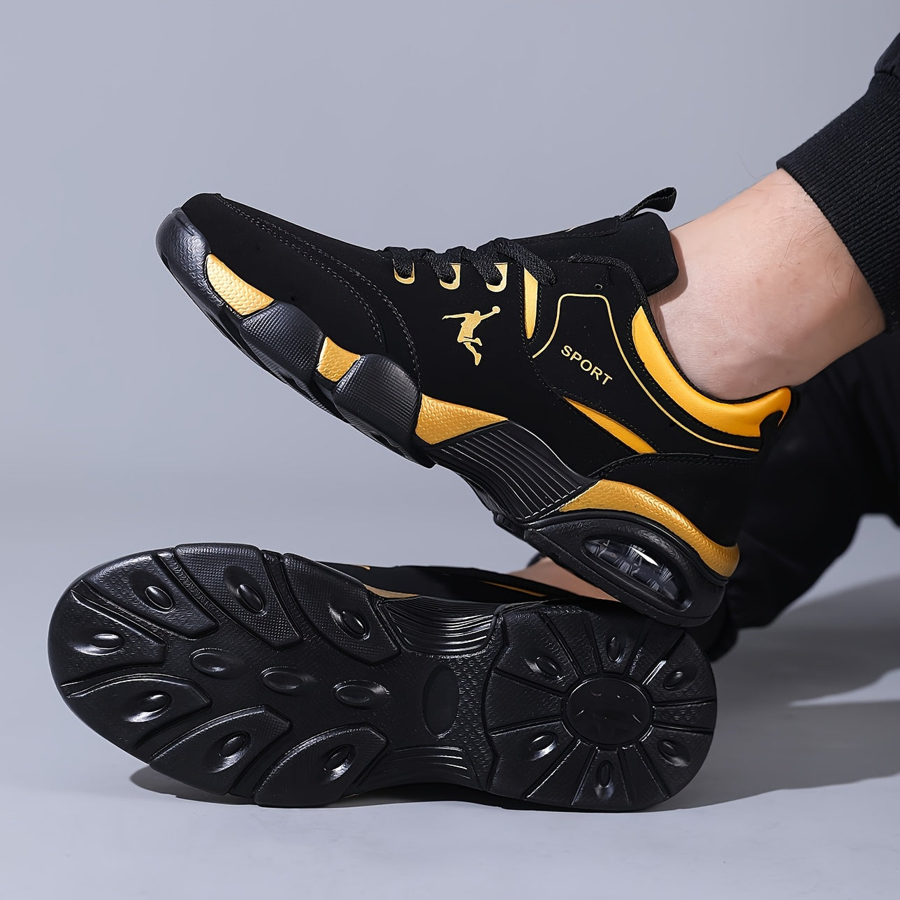 Men's Lightweight Breathable Street Sneakers with EVA Sole