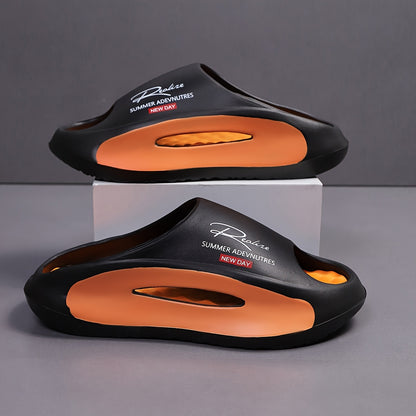 Men's Lightweight EVA Foot Massaging Slippers with Arch Support
