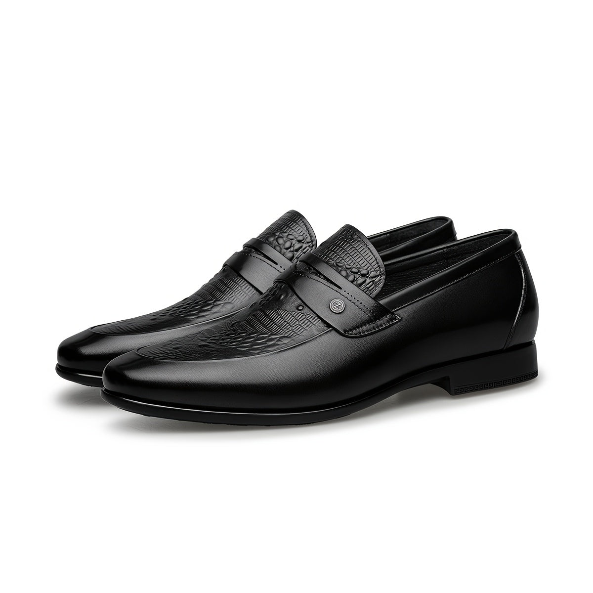 Men's Lightweight Leather Derby Shoes Slip-On Formal Business