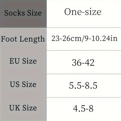 5 Pairs Women's Warm Winter Socks with Ethnic Diamond Pattern
