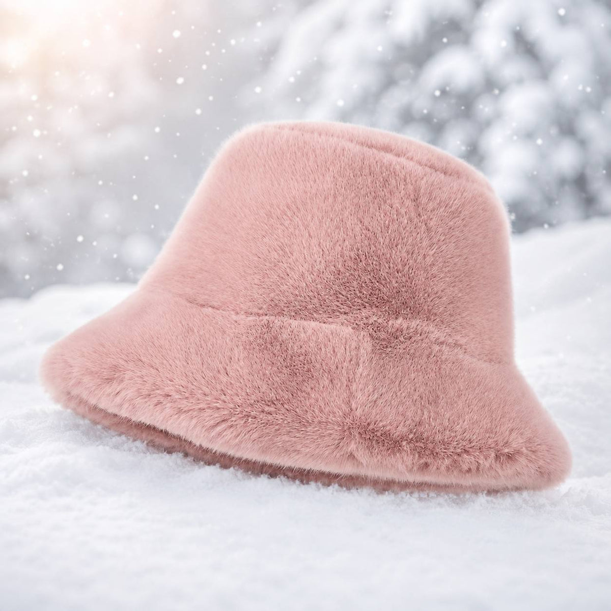 Women's Soft Warm Outdoor Bucket Hat for Fall Winter