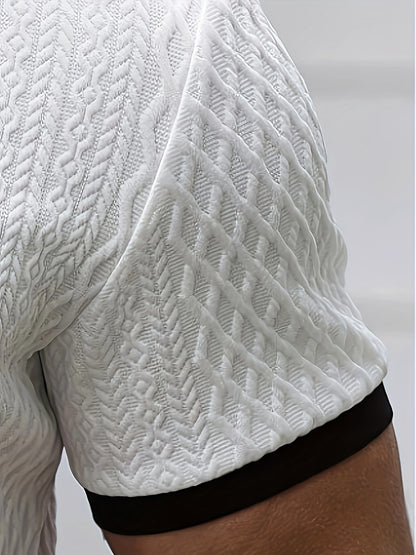 Men'S New Color-Blocked Polo Shirt | Argyle Pattern, Soft Fabric, Casual & Business Versatility, Ideal for Golf And Daily Wear