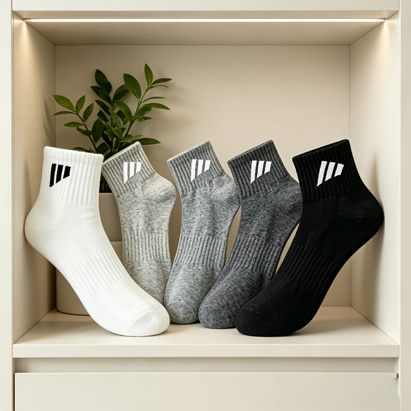 Unisex Casual Ankle Socks 5/10 Pack for Spring Summer