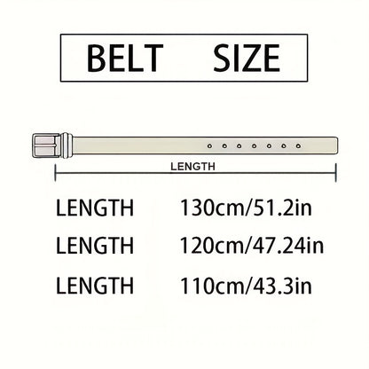A Men'S Belt Featuring a Black Alloy Buckle - Adjustable with a Vintage Double-Sided Design, Suitable for Both Business And Casual Wear, And Made to Last As a Classic Style - ayq