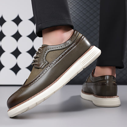 Men's Lightweight Business Casual Loafers, PU Leather