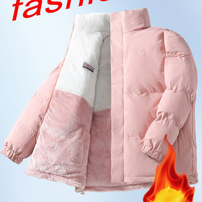 Տղամարդու երկկողմանի բրդյա ծածկույթով հաստ բաճկոն՝ առօրյա կանգնած օձիքով՝ տառերի տպագրությամբ, սովորական չափսերով, գրպաններով, պոլիեսթերային լցոնով, բազմակողմանի աշուն/ձմեռ համար, ձմեռային բաճկոն