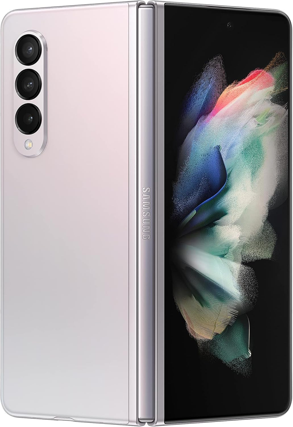 SAMSUNG Galaxy Z Fold 3 5G Cell Phone, Factory Unlocked 2-In-1 Android Smartphone Tablet, 256GB, 120Hz, Foldable Dual Screen, under Display Camera, US Version, Phantom Silver