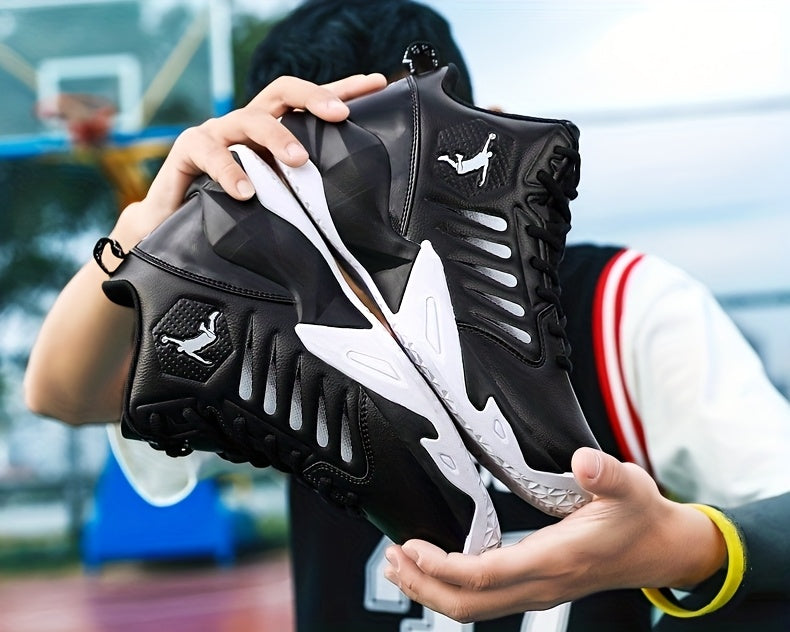 [sneakers] Extra-Large Outdoor Trail Shoes for Men, Featuring Slip Resistance, Shock Absorption, Durability, Trendy Basketball Design, Versatile Sports Footwear, Lightweight Comfort, Casual Style, Soft Sole, And Rebound Train