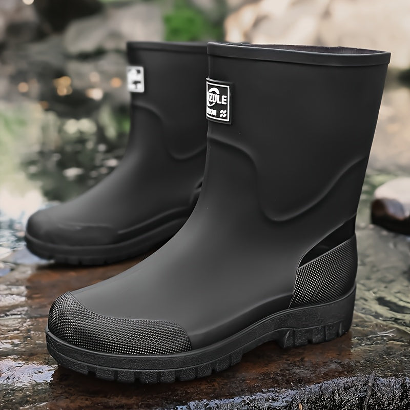 Unisex High-Top Rubber Long Boots for Outdoor Activities
