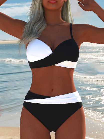 Women’s Two-Piece Swimwear Set Sleeveless Beach Bikini Summer