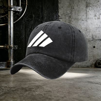 Men's Casual White Slashes Baseball Cap for All Seasons