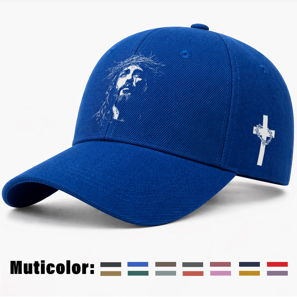 Unisex Christian Baseball Cap with Adjustable Cross Design