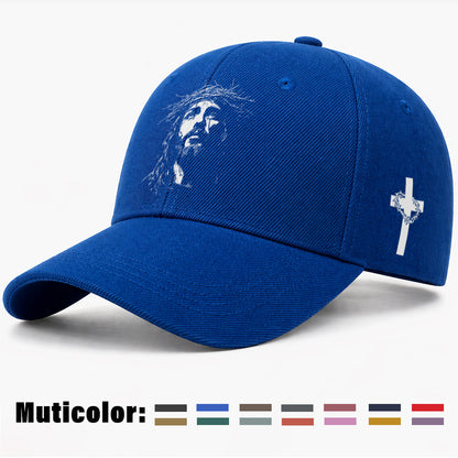 Unisex Christian Baseball Cap with Adjustable Cross Design
