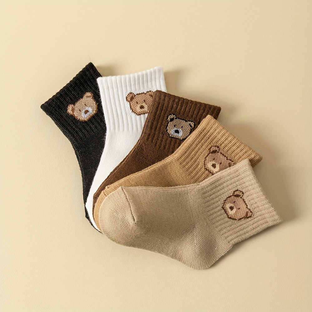 5 Pairs Youngsters Socks Youngsters Socks for Youngsters Boys Girls Youngsters Youngsters Socks Cartoon Pattern