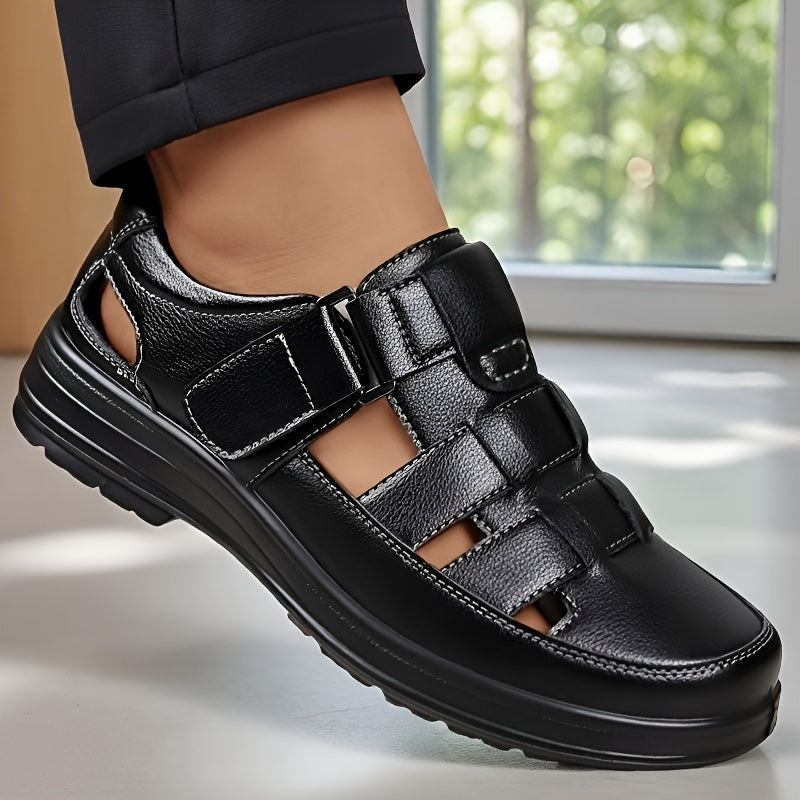 Men's Summer Breathable PU Loafers for Outdoor & Travel
