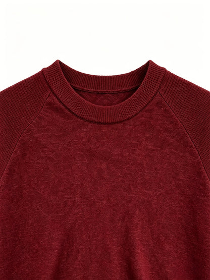 Men's Casual Lightweight Knit Short Sleeve Crew Neck Sweater