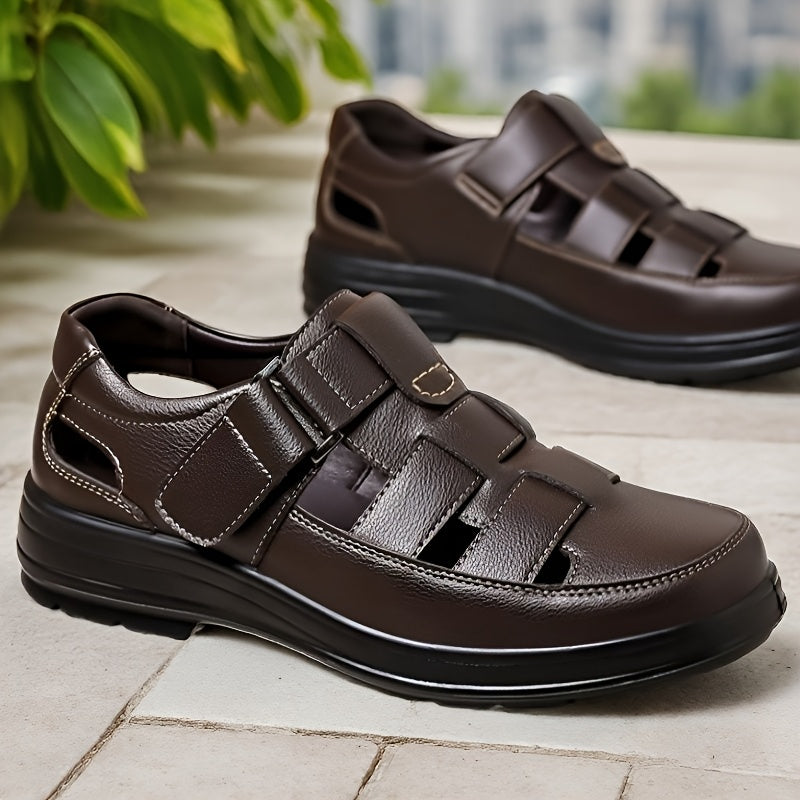 Men's Lightweight PU Slip-On Indoor & Beach Sandals