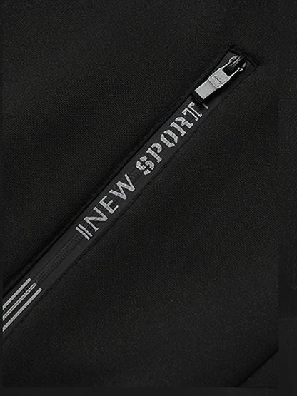 2pcs Men's Spring/autumn Set, Regular Fit Cardigan Sweatshirt with Zip-up Hoodie and Long Pants, Casual Sportswear